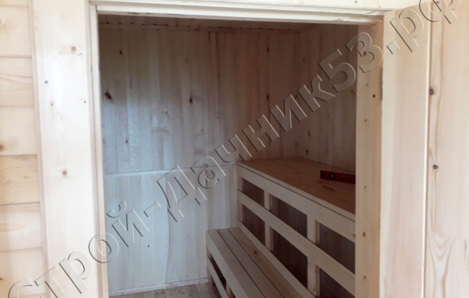 4 Каркасно-щитовая баня Б-44, 6×8, 48 м², Ярославская область, Переславль-Залесский район, Село Купанское  (4)